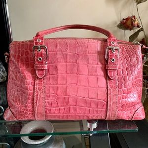 Dooney and Bourke Pink Purse, large satchel style